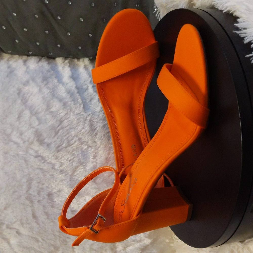 Vibrant Orange Dress Sandal